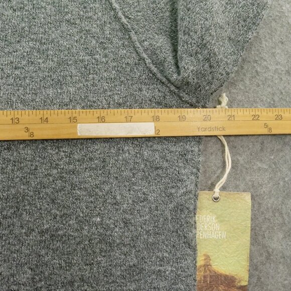 Frederik Anderson Copenhagen Small Gray Knit Pullover Long Sleeve Crew Neck New - Picture 11 of 15